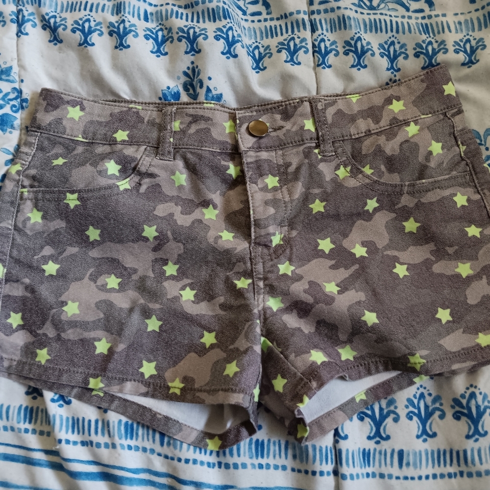 Tezenis Camo Star Print Denim Shorts💚